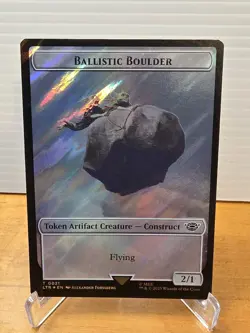 MTG LOTR Ballistic Boulder (21) / Food (24) Double-Sided Token (Surge Foil) - Image 1