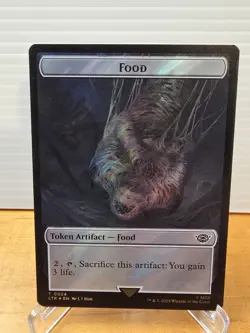 MTG LOTR Ballistic Boulder (21) / Food (24) Double-Sided Token (Surge Foil) - Image 2