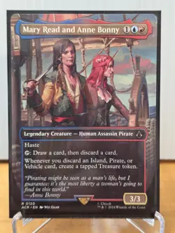 Mary Read and Anne Bonny (Borderless) #120 - UB: Assassin's Creed NM MTG - Image 1