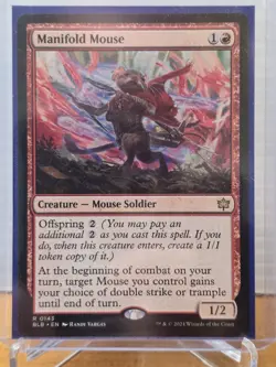 Manifold Mouse #143 R MTG Bloomburrow M/NM, English - Image 1