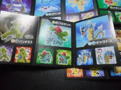 Pokemon Card Coris Promo Non Holo Sticker x4 Gyarados Tyranitar Pikachu etc#4003 - Image 4
