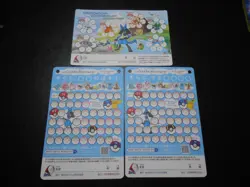 Pokemon JP Post Radio Gymnastics Attendance Card x3 Pikachu Snorlax etc #3377 - Image 3
