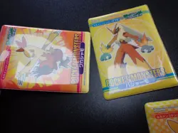 Pokemon Bandai Promo Waterproof Bathroom Menko Card x3 Blaziken Evolutions #5531 - Image 5
