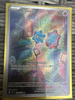 Pokemon TCG Bronzor 170/162 Illustration Rare Card Temporal Forces NM Condition - Image 1
