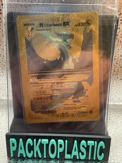 M Charizard EX Ultra Rare Card - 159/300 Gold Foil Fan Art Display Card Hp830 P1 - Image 1