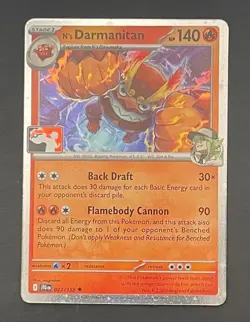 Pokemon Card N's Darmanitan 027/159 Prize Pack Series Holo - Near Mint - Image 1