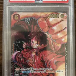 PSA 10 One Piece Card OP05-1ST Monkey D. Luffy Japanese ST01-012 SR Parallel - Image 2