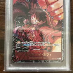 PSA 10 One Piece Card OP05-1ST Monkey D. Luffy Japanese ST01-012 SR Parallel - Image 3