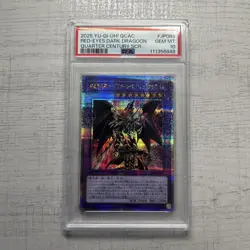 Yu-Gi-Oh Red Eyes Dark Dragoon 25th PSA10 Rare Card Collectible - Image 1