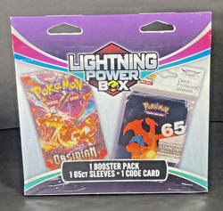 ⚡Sale🐈 Pokemon Lightning Power Box: 1 BOOSTER PACK; 65 SLEEVES; 1 CODE CARD - Image 2