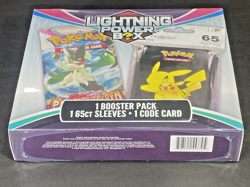 ⚡Sale🐈 Pokemon Lightning Power Box: 1 BOOSTER PACK; 65 SLEEVES; 1 CODE CARD - Image 3