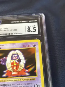 Pokemon TCG Jynx 1st Edition shadowless Base Set Card 31/102 CGC 8.5 wotc - Image 2