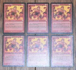 MTG 6x Red Rare Creature SEISMIC MAGE Mercadian Masques - Image 1
