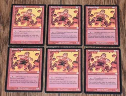 MTG 6x Red Rare Creature SEISMIC MAGE Mercadian Masques - Image 2