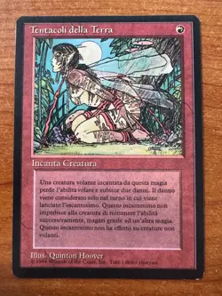 Magic MTG Earthbind Revised FBB Italian NM! - Image 1