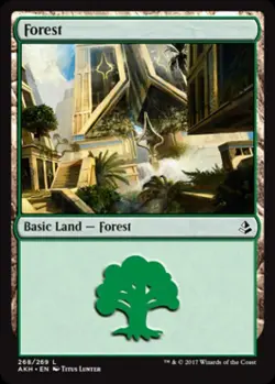 Forest (268) - Near Mint MTG Amonkhet - Image 1