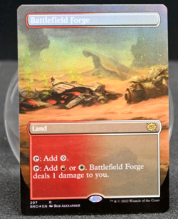 ⚔ Foil Battlefield Forge (Borderless / Extended Art) | The Brothers' War | MTG - Image 1