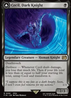 Cecil, Dark Knight // Cecil, Redeemed Paladin Final Fantasy MTG NM - Image 1