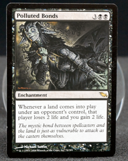 🖤 Polluted Bonds | Shadowmoor | Rare | LP | MTG Magic the Gathering 🖤 - Image 1