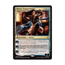 WOTC MtG Dragons of Tarkir Narset Transcendent (MR) EX - Image 1