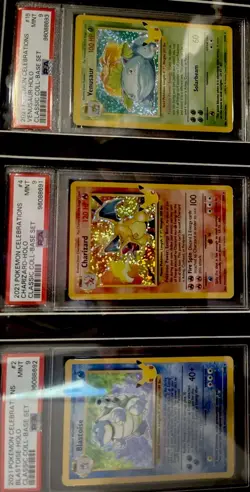 Pokemon Celebrations Big 3 Set Graded PSA 9. Charizard - Blastoise - Venusaur🔥 - Image 1