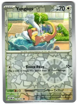 Yungoos 176/197 Reverse Holo SV03: Obsidian Flames Pokemon TCG - Image 1