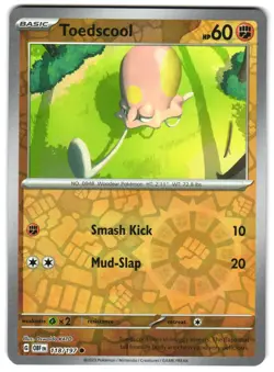 Toedscool 118/197 Reverse Holo SV03: Obsidian Flames Pokemon TCG - Image 1