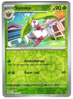 Steenee 017/197 Reverse Holo SV03: Obsidian Flames Pokemon TCG - Image 1