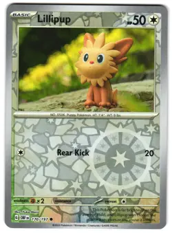 Lillipup 170/197 Reverse Holo SV03: Obsidian Flames Pokemon TCG - Image 1