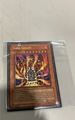 G1N Lava Golem PGD107 Secret Rare NM Pharaonic Guardian Yugioh WK3 - Image 1