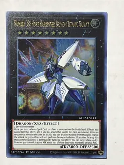 YUGIOH NUMBER 38: HOPE HARBINGER DRAGON TITANIC GALAXY GFP2-EN143 ULTRA 1ST NM - Image 1