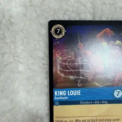 Disney Lorcana King Louie 146/204 Bandleader Storyborn Ally King Trading Card - Image 4