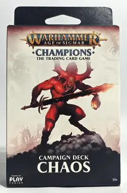 WARHAMMER AOS CHAMPIONS THE TRADING CARD GAME CHAOS CAMPAIGN DECK SEALED - Image 1