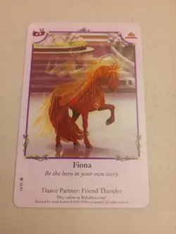 Bella Sara Bella's Ball Fiona 14/55 Dance Partner Friend Thunder Horse Card CCG - Image 1