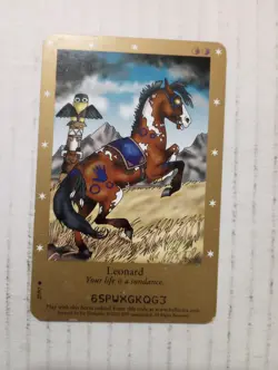 Bella Sara TCG Gold Second Series Leonard 27/97 Regular Common Horse Card 2007 - Image 1