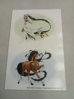 Bella Sara Bella's Ball Twig & Deru 7/10 Stickers Horse Card 2009 - Image 1