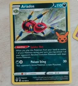 Ariados 103/189 Trick or Trade 2022 Pokemon Card Near Mint Ungraded - Image 1