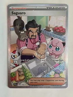 Saguaro Holo 270/193 SIR Sv02 Paldea Evolved Pokemon Card - Near Mint - Image 1