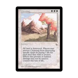 WOTC MtG The Dark Cleansing (R) EX - Image 1