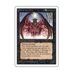 WOTC MtG Unlimited Lord of the Pit (R) Fair - Image 1