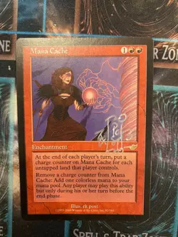 Magic The Gathering MTG Mana Cache Artist Signed Nemesis- Mint - Image 1