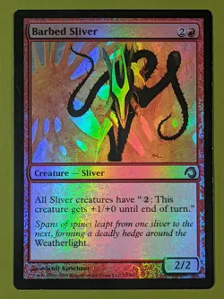 FOIL Barbed Sliver x1 Premium Deck Series: Slivers 1x MTG Magic the Gathering - Image 1