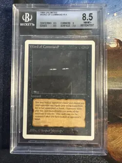 MTG BGS 8.5 Unlimited Word Of Command - Image 1