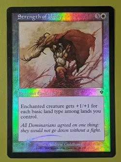 FOIL Strength of Unity x1 Invasion 1x Magic the Gathering MTG - Image 1