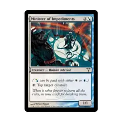 WOTC MtG Dissension Minister of Impediments (C) (Foil) NM - Image 1