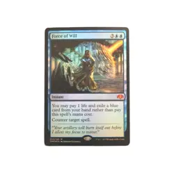 Force of Will Dominaria Remastered Foil MTG Card Magic The Gathering 050/261 - Image 1
