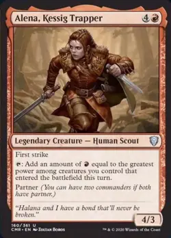 Alena, Kessig Trapper -Foil Light Play MTG Commander Legends - Image 1