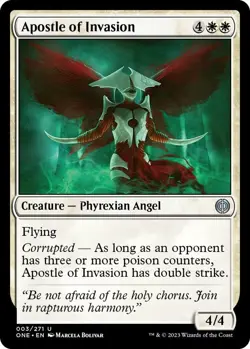 NM Foil Apostle of Invasion, MTG, Phyrexia: One, Magic the Gathering, 3 - Image 1