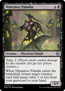NM Foil Nimraiser Paladin, MTG, Phyrexia: One, Magic the Gathering, 101 - Image 1