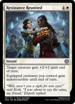NM Foil Resistance Reunited, MTG, Phyrexia: One, Magic the Gathering, 31 - Image 1
